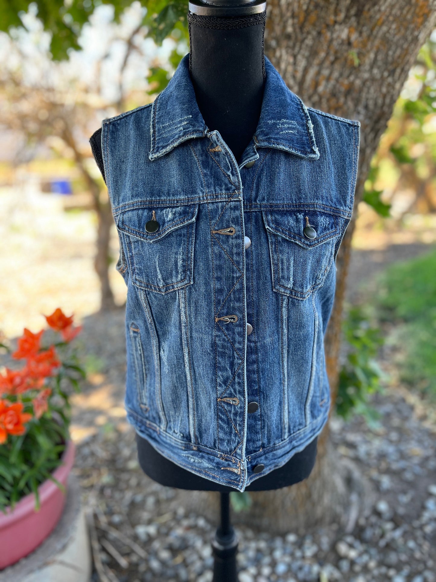 Denim Vest - Women's Medium