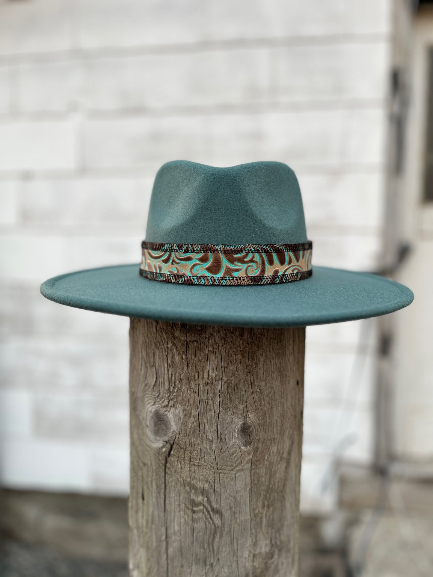 Jade Hat w/ Leather Band