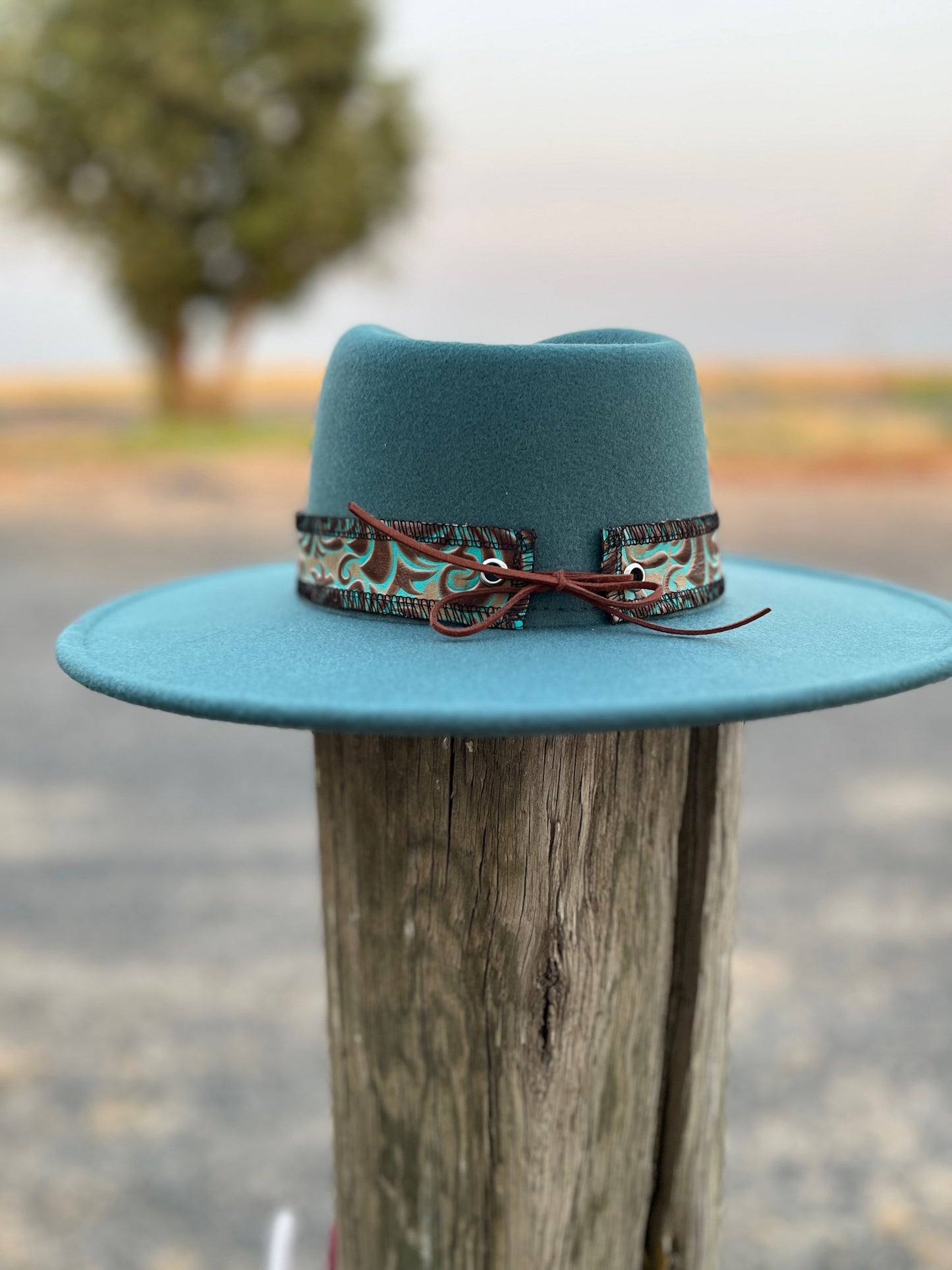 Jade Hat w/ Leather Band