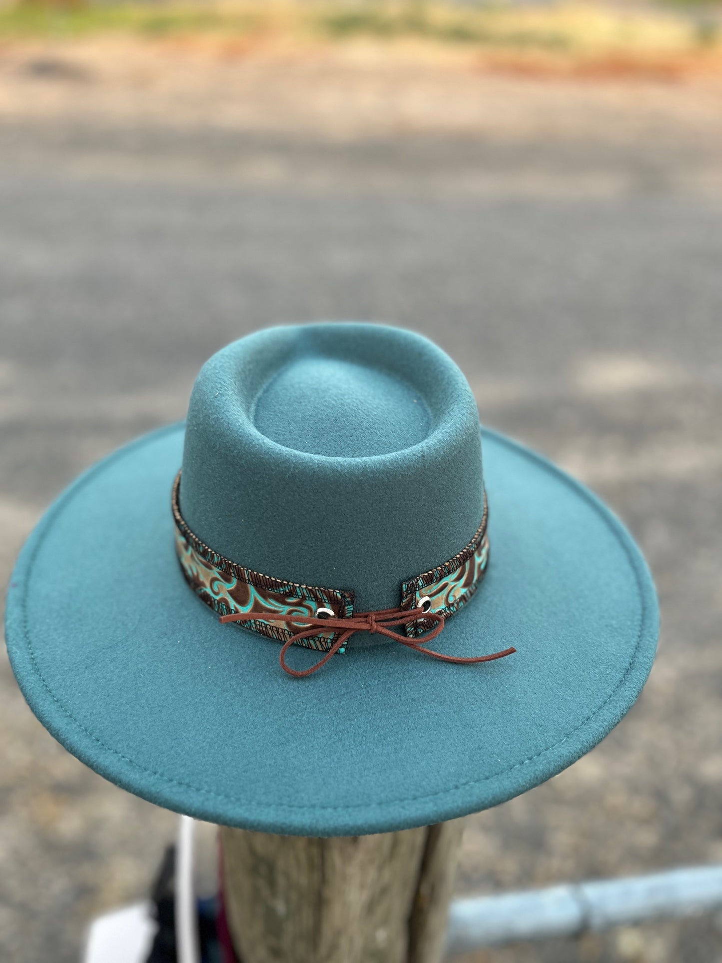 Jade Hat w/ Leather Band