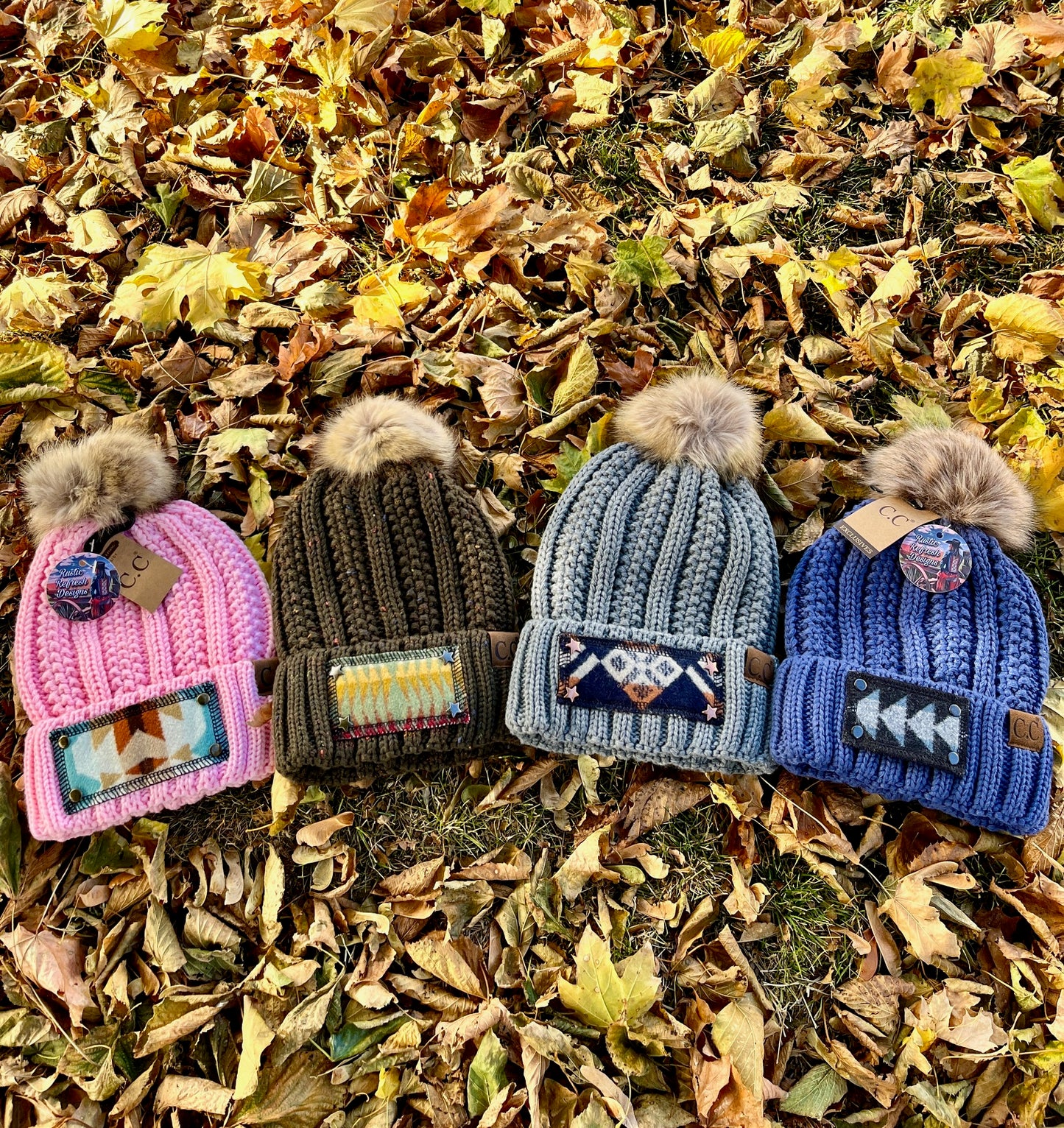 Custom C.C. Pom Pom Beanies