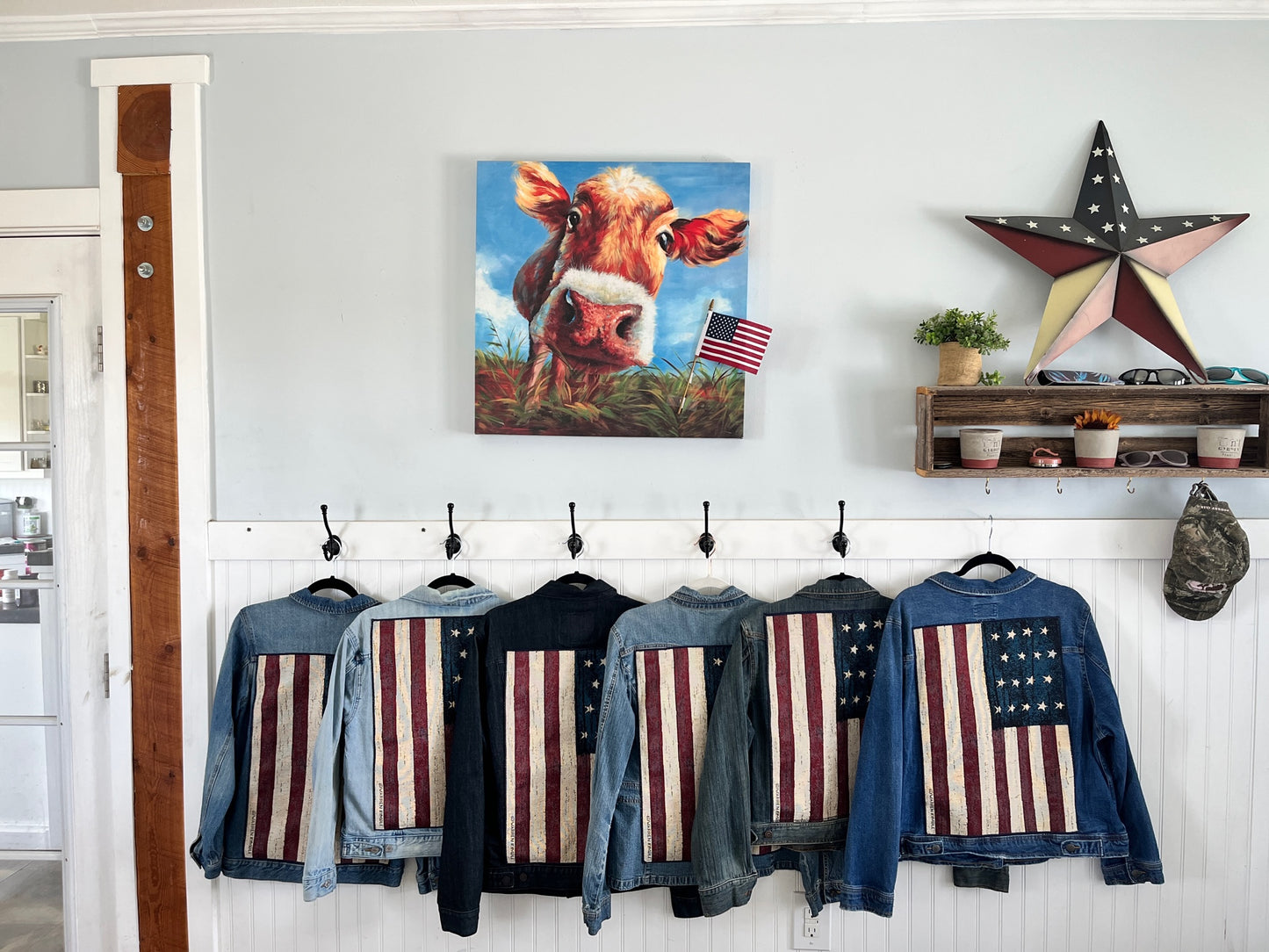 Red, White & Blue Jean Jacket - Women's M/L