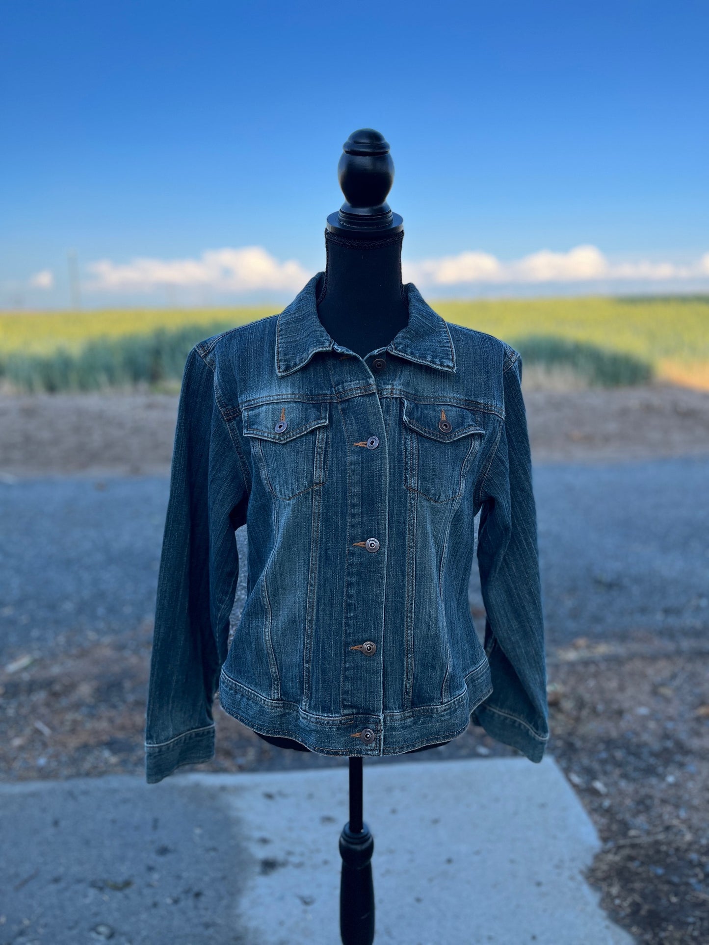 Red, White & Blue Jean Jacket - Women's XL