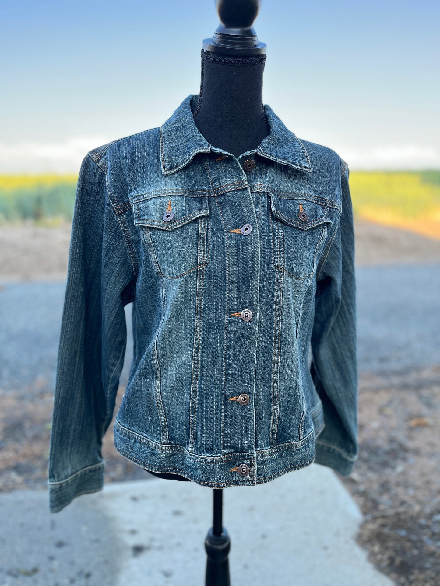 Red, White & Blue Jean Jacket - Women's XL