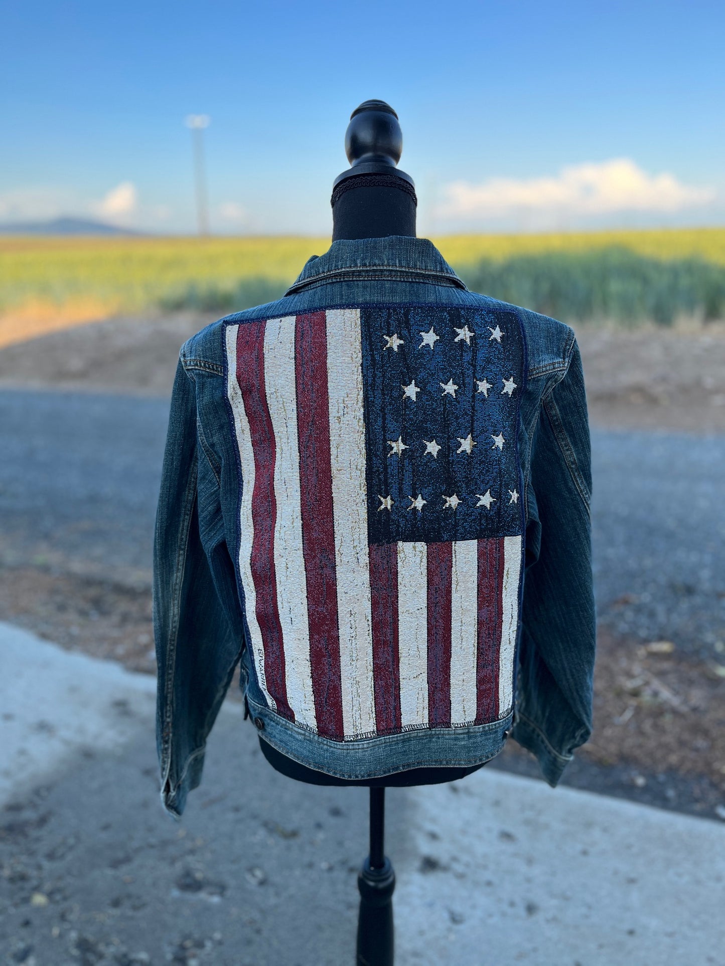 Red, White & Blue Jean Jacket - Women's XL