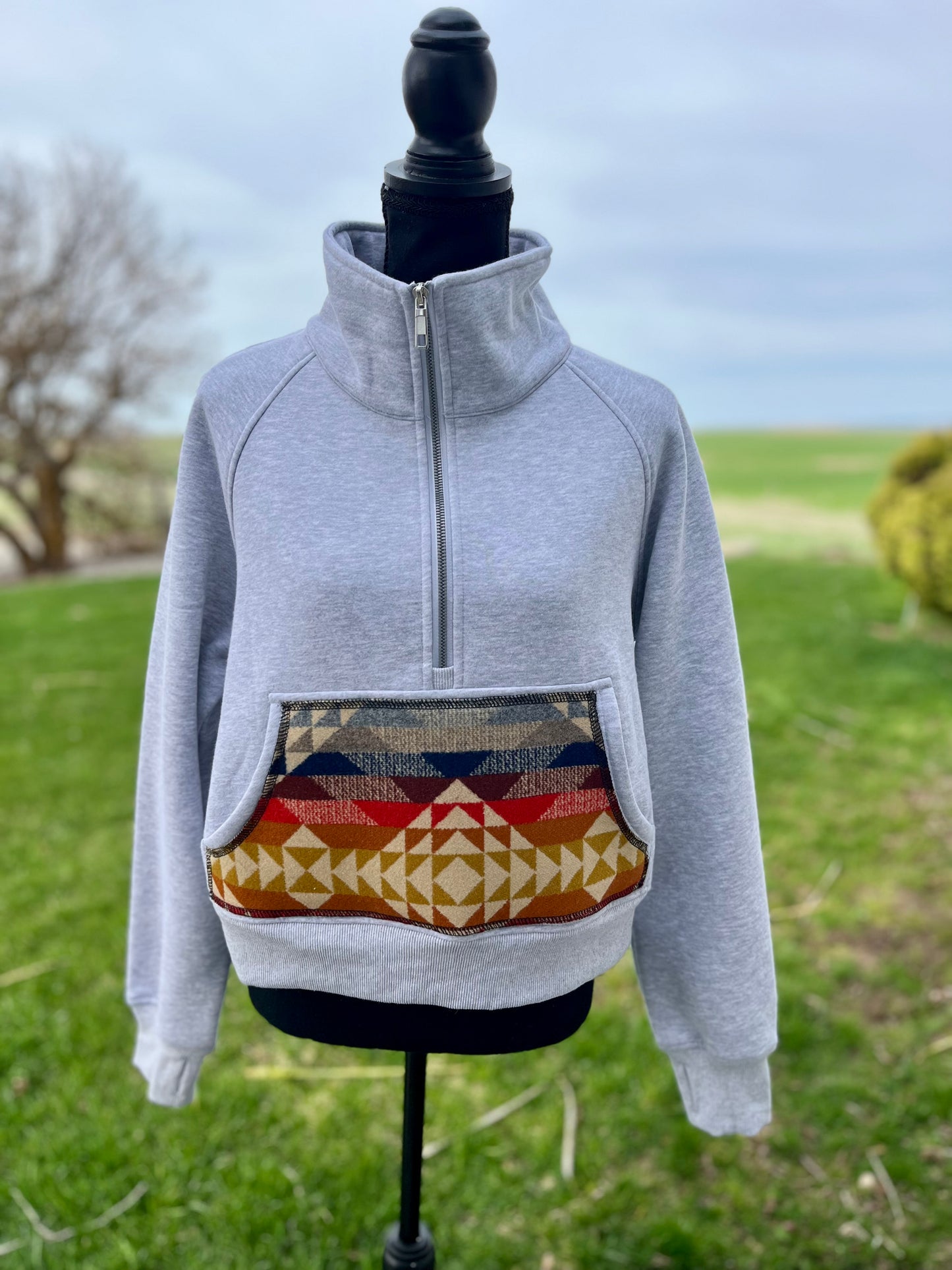 Half Zip Sweatshirt - Size XS