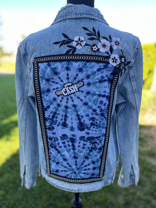 Patch Denim Jacket - Women's Large