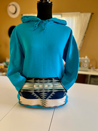 Turquoise Hoodie - Size Small