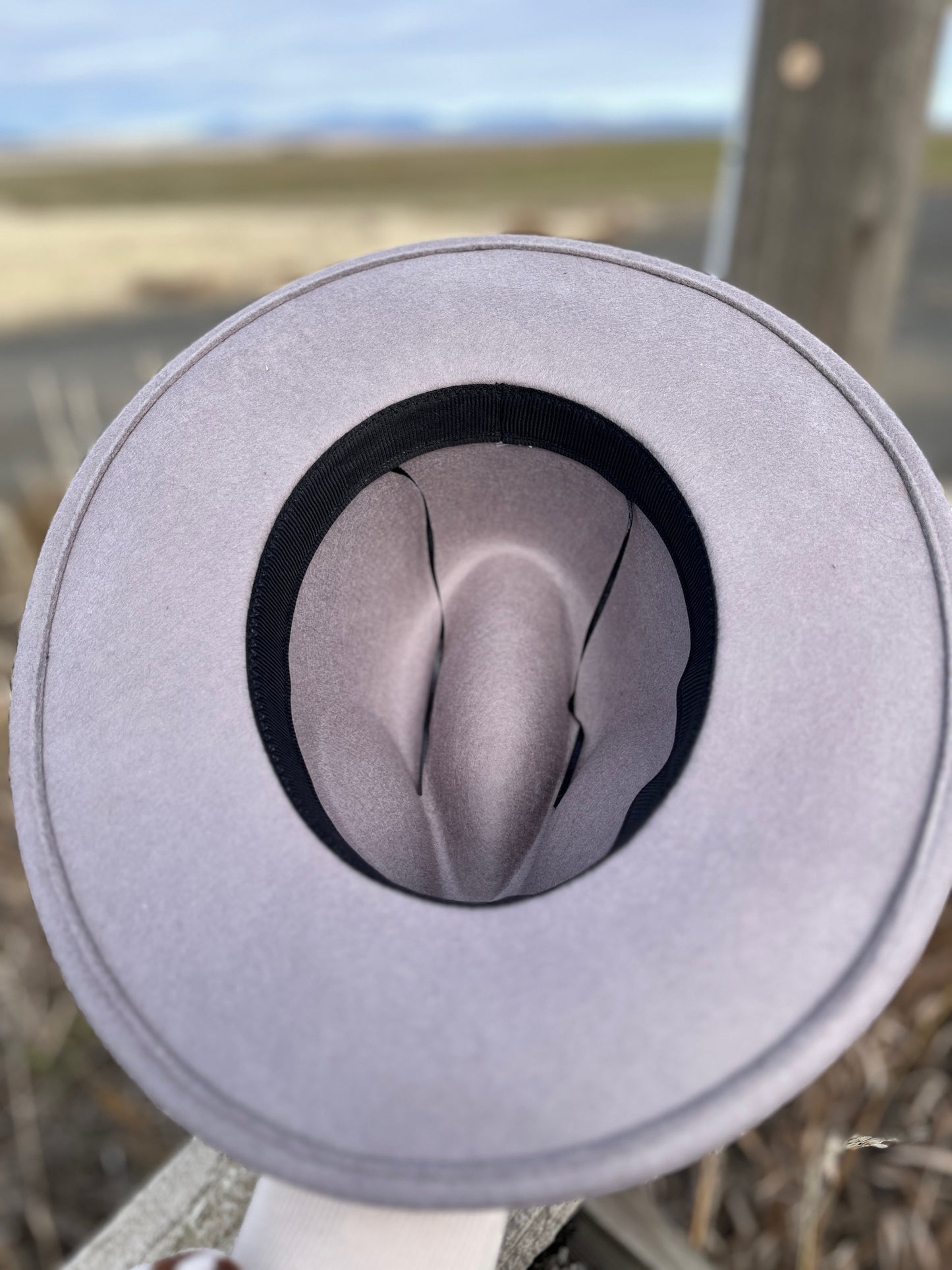 Gray Hat w/ Reversible Wool Band