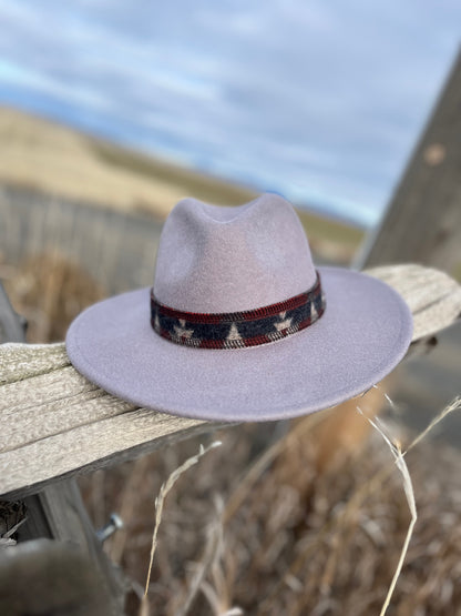 Gray Hat w/ Reversible Wool Band