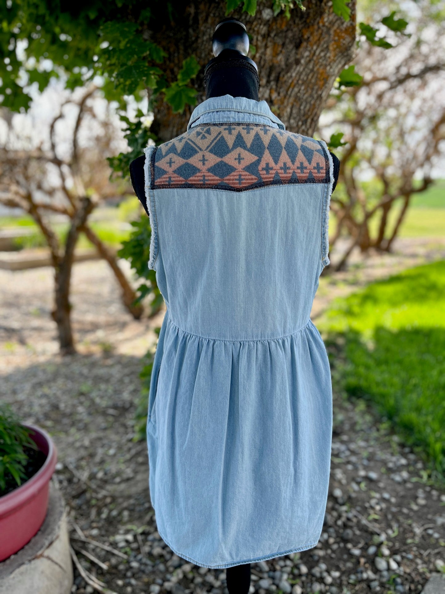 Denim Dress - Size Small