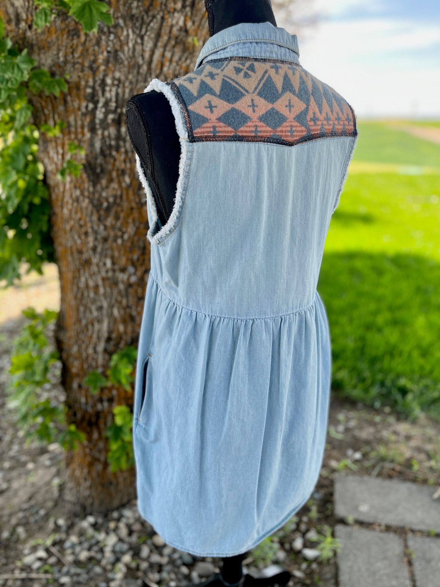 Denim Dress - Size Small