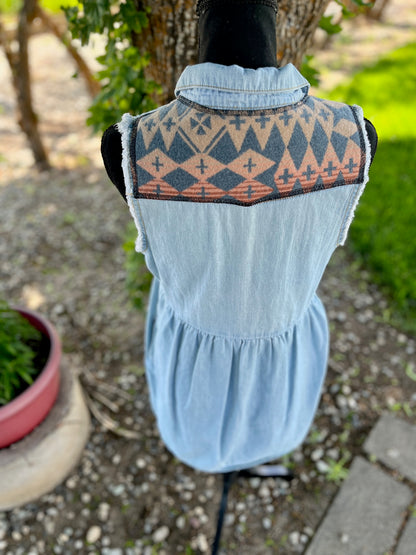 Denim Dress - Size Small