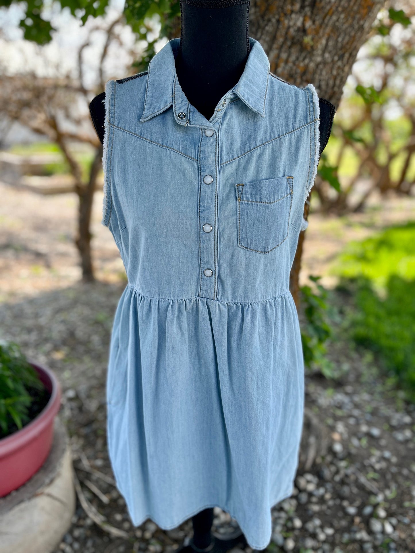 Denim Dress - Size Small