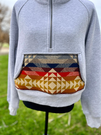 Half Zip Sweatshirt - Size XS