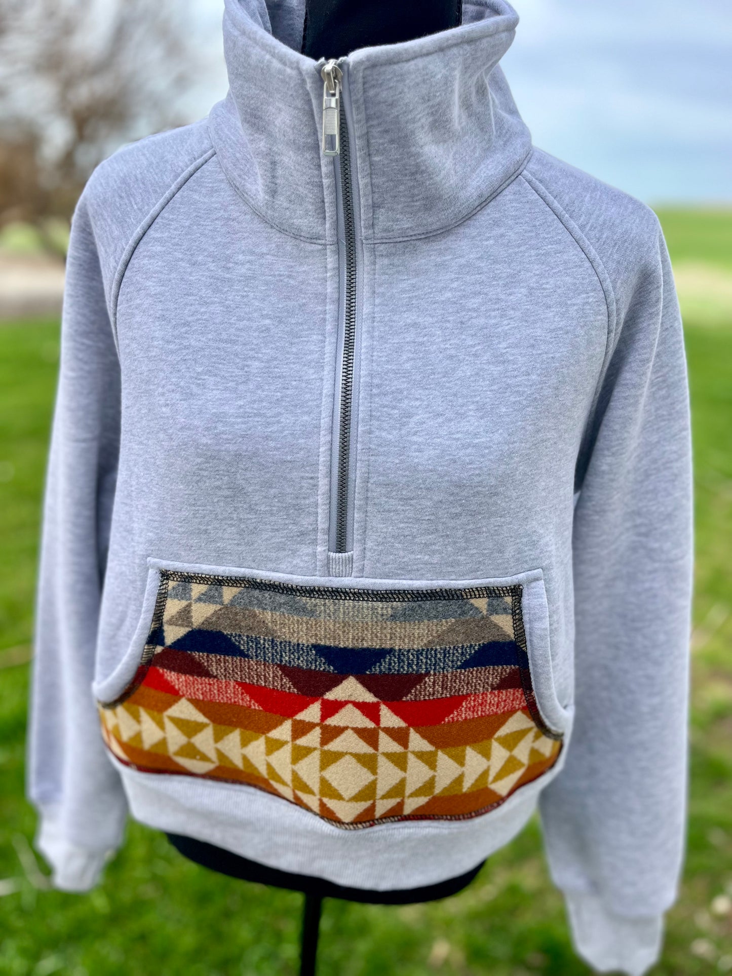 Half Zip Sweatshirt - Size XS