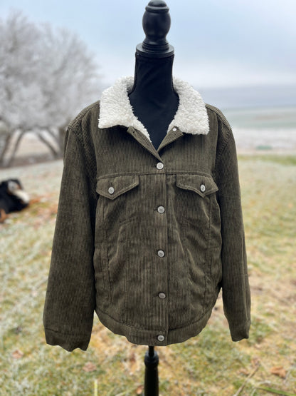 Corduroy Sherpa Jacket - Women's 2XL