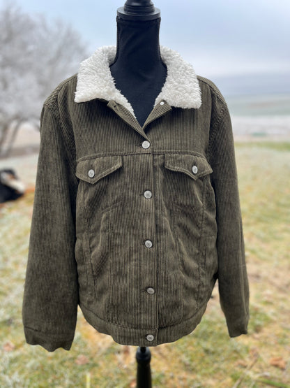 Corduroy Sherpa Jacket - Women's 2XL