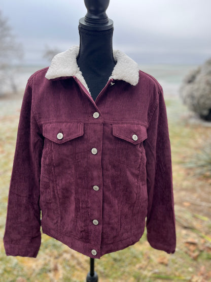 Corduroy Sherpa Jacket - Women's Medium