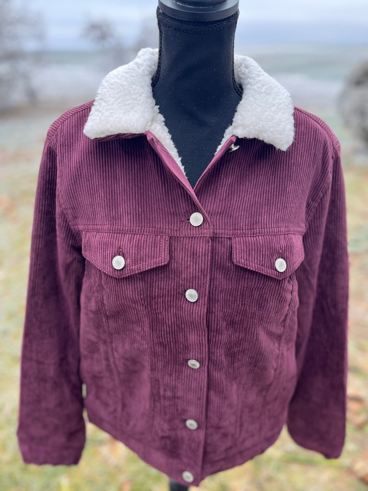 Corduroy Sherpa Jacket - Women's Medium