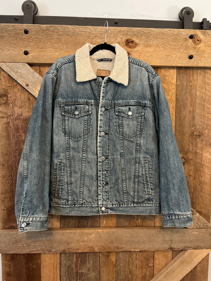 Sherpa Denim Jacket - Men's L or Women's 2XL