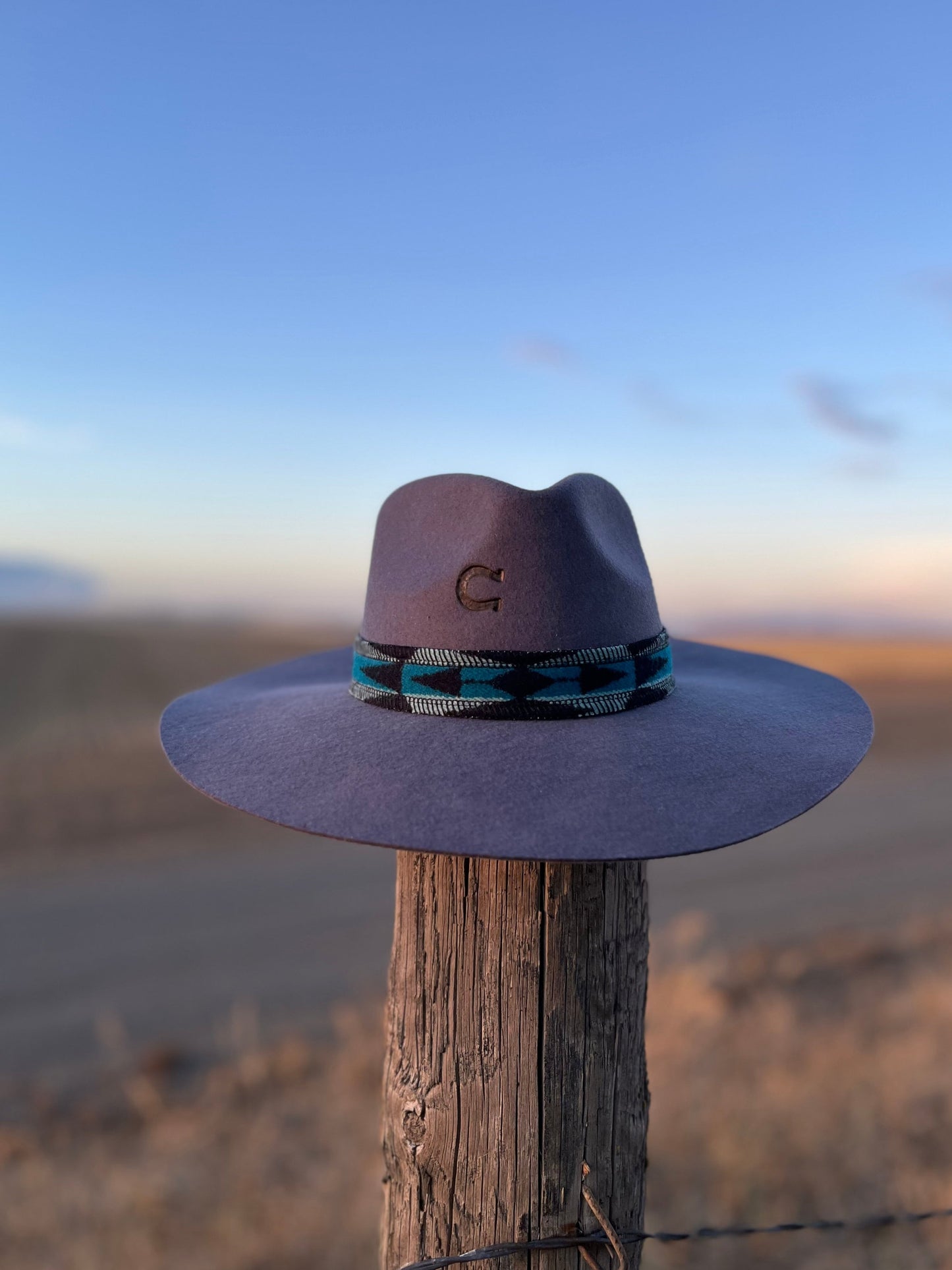 Gray Charlie 1 Hat w/ Reversible Wool Band