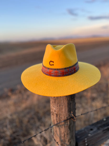 Mustard Charlie 1 Hat w/ Reversible Wool Band