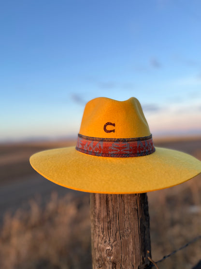 Mustard Charlie 1 Hat w/ Reversible Wool Band