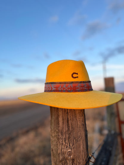 Mustard Charlie 1 Hat w/ Reversible Wool Band