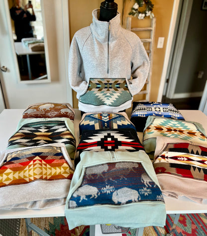 Half Zip Sweatshirt - Size XS