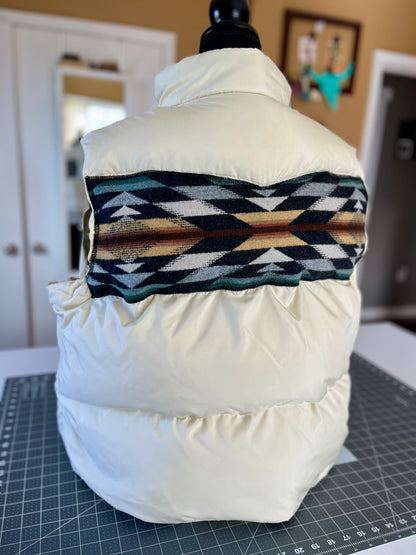 Beige Puffer Vest - Women's 3XL