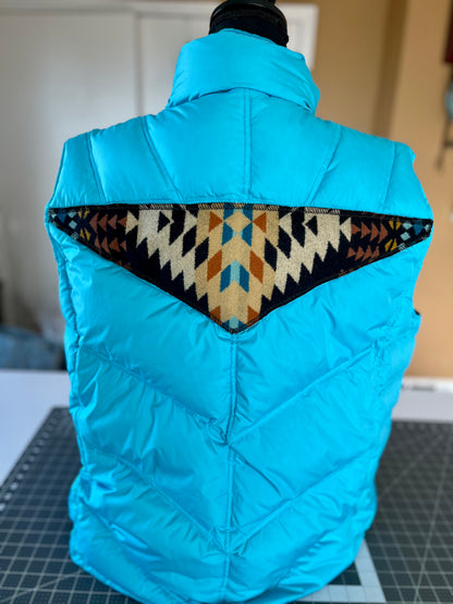 Turquoise Puffer Vest - Women's 2XL