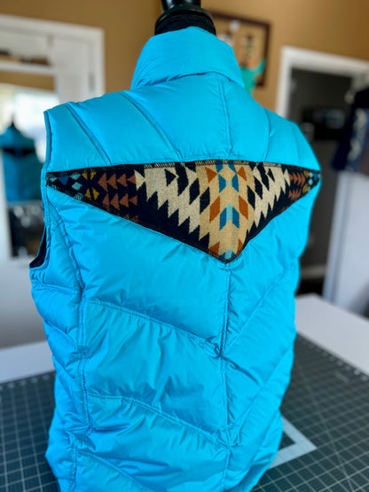 Turquoise Puffer Vest - Women's 2XL