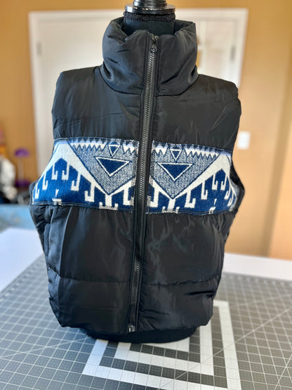 Black Puffer Vest - Women's Large