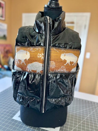 Black Puffer Vest - Women's Medium