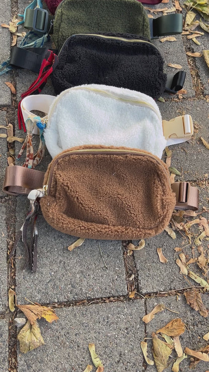 Tan Sherpa Belt Bag
