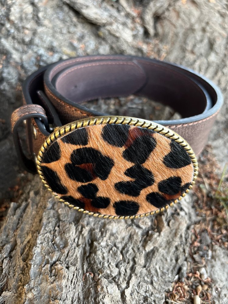 Cheetah Print Belt Buckle